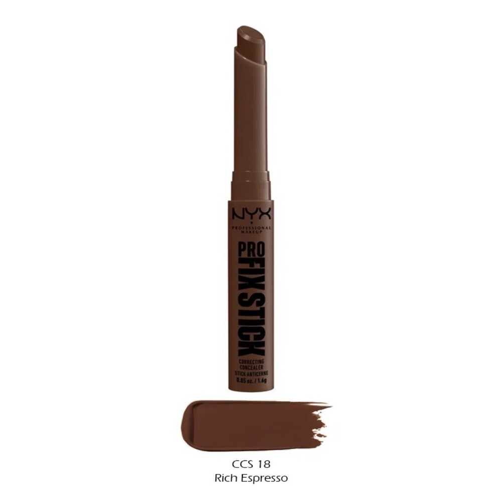 NYX Pro Fix Stick Correcting Concealer, CCS18, Rich Espresso,‎ Sealed